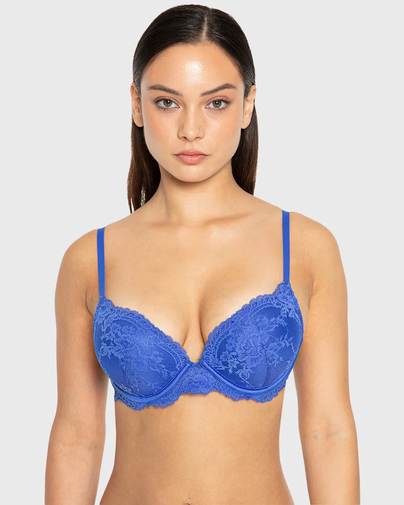 لا سينزا حمالة صدر لا سينزا هالو سوغر مزدوجة الدفع بفتحة عميقة